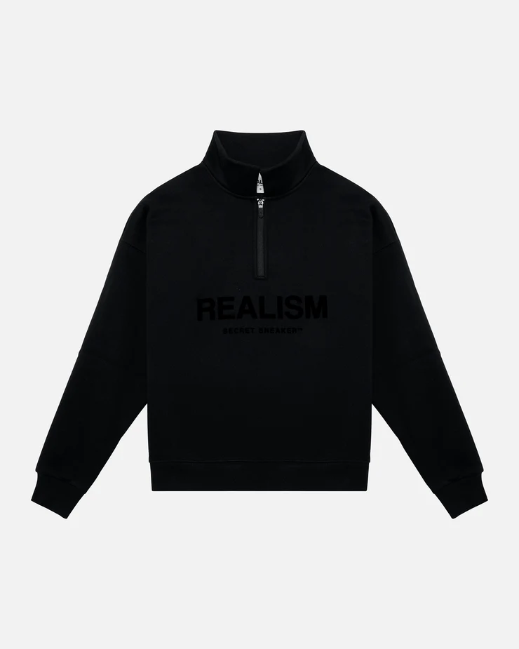 Realism Half-Zip Black Jumper Realism Half-Zip Black Jumper