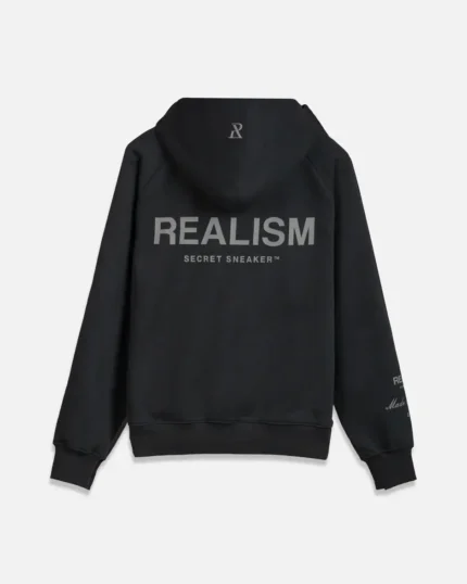 Realism Radiant Zip Black Hoodie