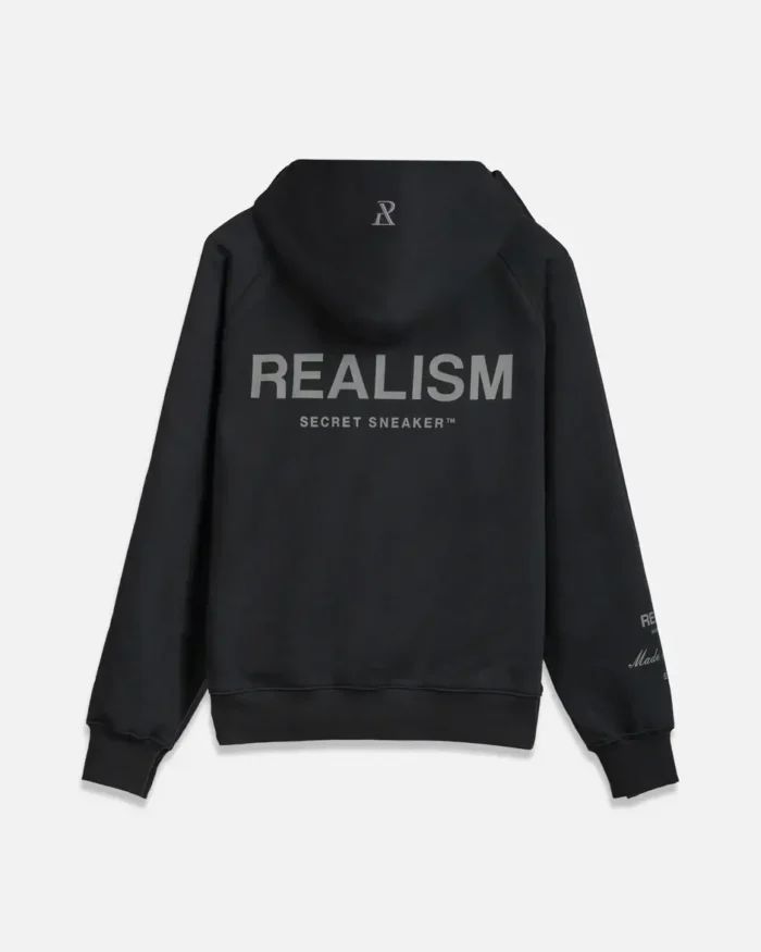 Realism Radiant Zip Black Hoodie