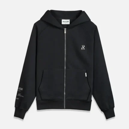 Realism Radiant Zip Black Hoodie