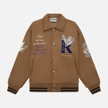 Realsim Worldwide Coaches Jacket Tan